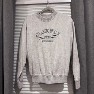 ESY Surf Co Crewneck Sweater - Light Gray